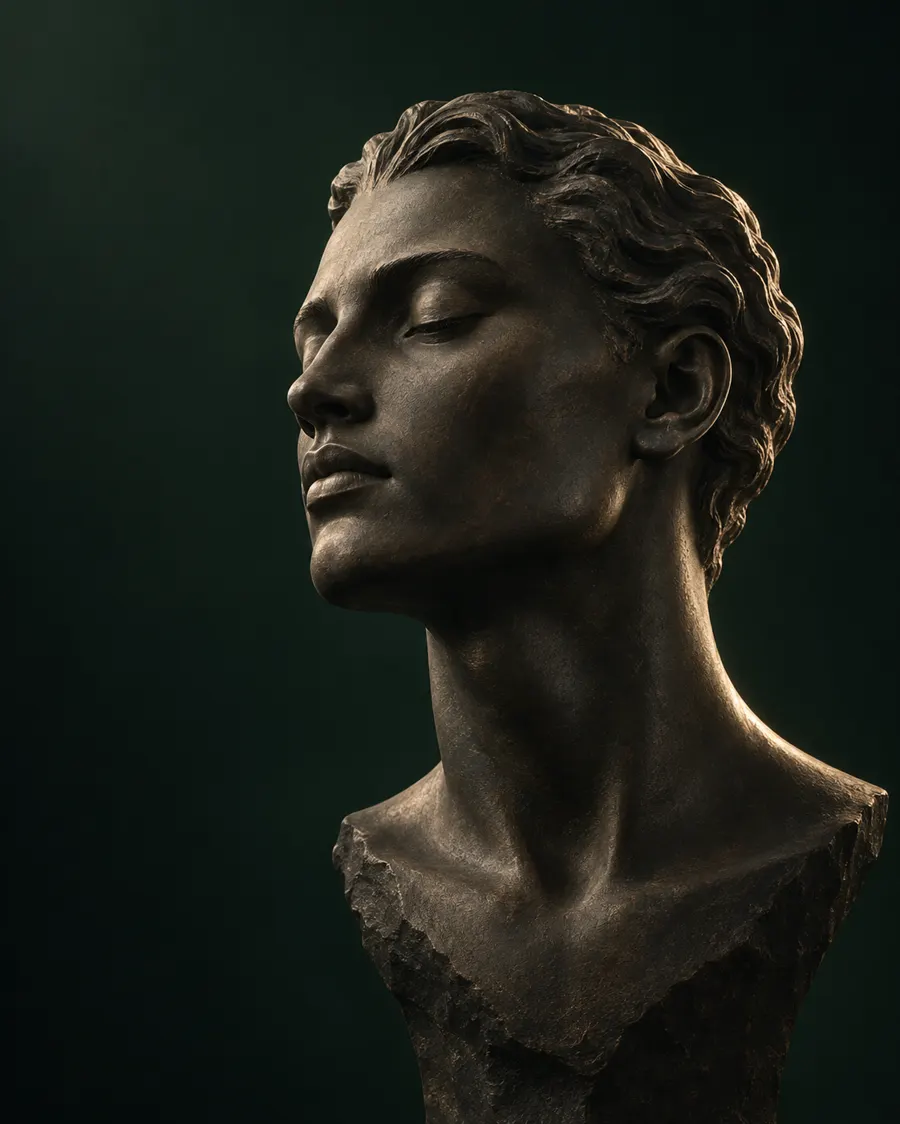 Original Chisel portrait sculpture artwork